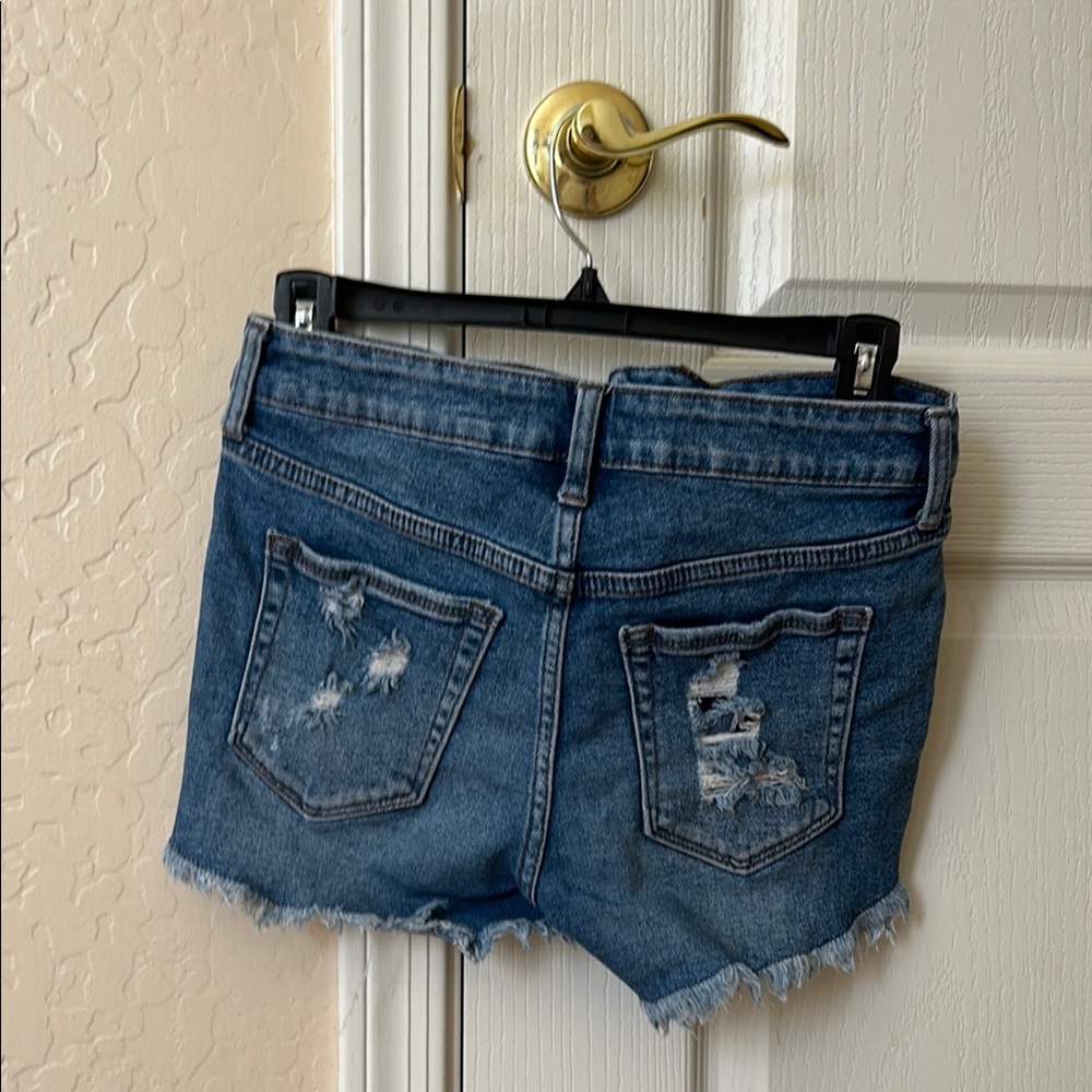 Denim Distressed Women Shorts - Picture 2 of 2